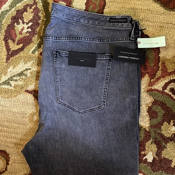 CITIZENS OF HUMANITY Size 22W Rocket Ankle Skinny Black Stretch Jeans $188 NEW - Picture 4 of 16